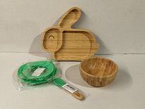 Комплект детской посуды из бамбука