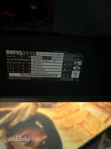 Mängumonitor 24" BenQ XL2420-B + 3d prillid Nvidia (foto #3)