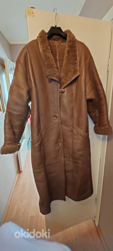 Naiste lambanahkne mantel, naturaalne, r. 46-48 (foto #1)