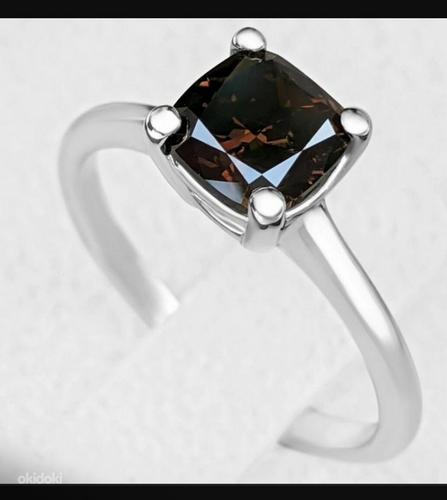 Кольцо с натуральным бриллиантом 1,28 карата, новинка, серти (фото #1)