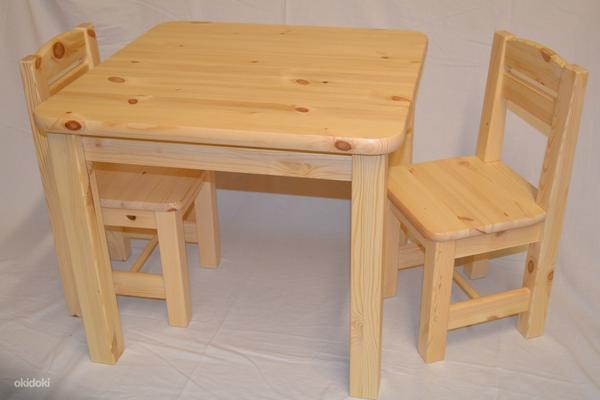 Детский стол и 2 стула (фото #1)