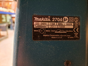 Saepink Makita 2704 koos raamiga (1 foto / 2)