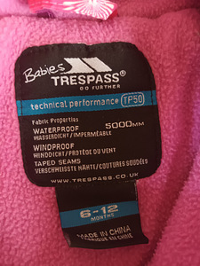 Trespass soe kombe 6-12kuud (5 foto / 5)