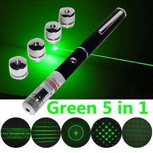 Roheline laser Pointer 5 erineva otsikuga (1 foto / 2)
