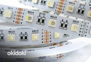 Led riba 5m, veekindel, palju värvi, 12v, puldiga (3 foto / 3)