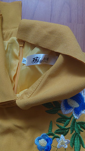 Kollane soe kleit (4 foto / 5)
