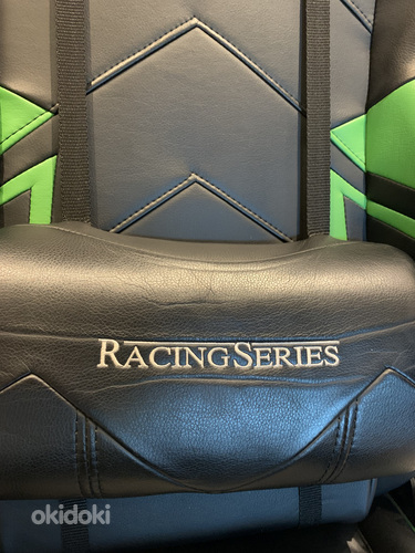Кресло геймера DXRacer Racing Pro R131-NE, черный/зеленый (фото #3)