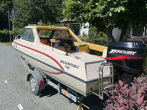 Mootorpaat Glastron,Mercury 40,paadikäru. (2 foto / 6)