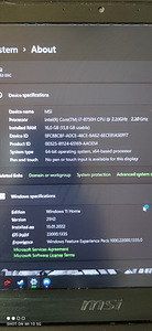 MSI GF63 8RC-052NL 15,6" i7-8750H 16GB 256GB SSD +1TB (5 foto / 5)
