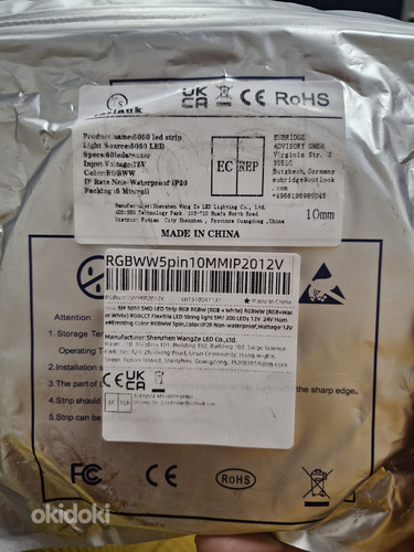 LED riba RGBW 5m, 10m