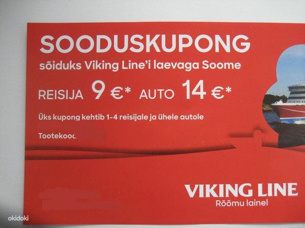 Viking Line soodus kaart reisile Soome koos autoga (foto #1)