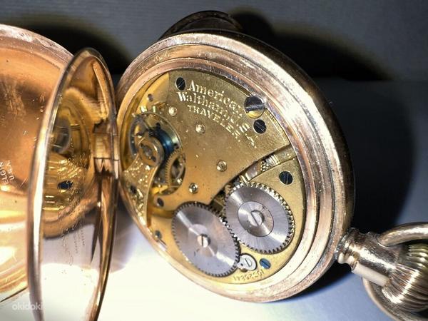 Часы карманные золото 56 проба 14 karat большие вес 110 гр. (фото #3)