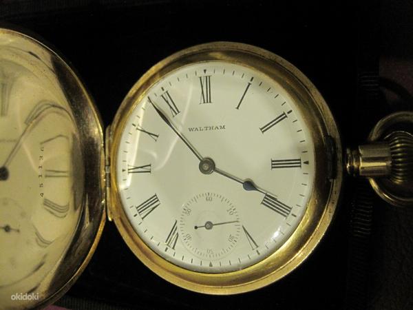 Часы карманные золото 56 проба 14 karat большие вес 110 гр. (фото #7)