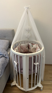 Stokke Sleepi mini voodi + lapsevoodi (0-36kuud), valge (3 foto / 8)