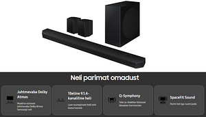 9.1.4 kanaliga 540W soundbar helisüsteem Samsung HW-Q930B (3 foto / 7)