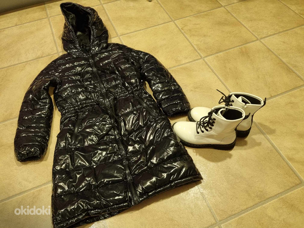 Reserved пальто (р.140) и ботинки (р.33) (фото #1)