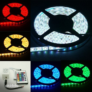 5m led 3528 rgb riba + kontroller + pult (2 foto / 3)