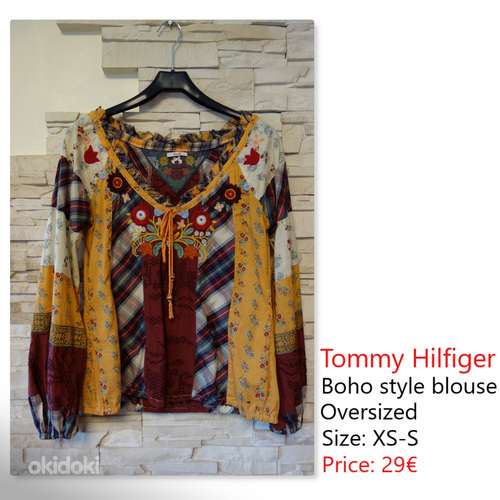 Tommy Hilfiger. Эксклюзивная блузка, XS-S