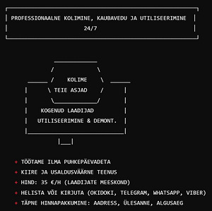 Professionaalsed kolimisteenused, kaubaveod ja utiliseerimine – 24/7