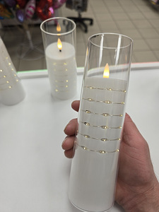 5tk komplekt Kaunid heledad jõuluküünlad puldiga. LED-küünal (2 foto / 6)