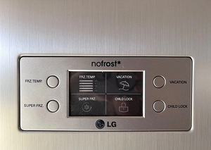 Безледный холодильник Lg из нержавеющей стали 185 см. (2 фото из 5)