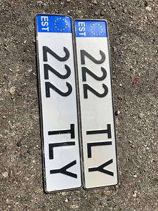 Регистрационный номер 222TLY (1 фото из 1)