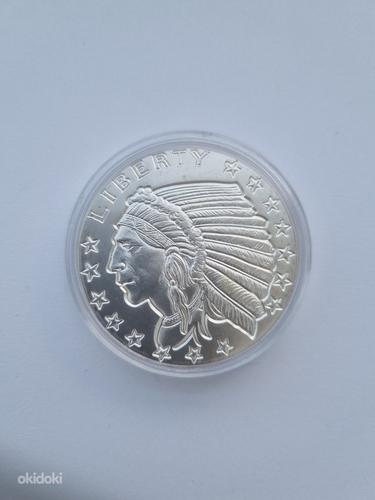 Hõbemünt 1 oz Incuse Indian Silver Round (foto #1)