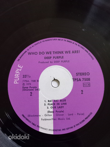Deep Purple "Who We Think We are" (фото #3)