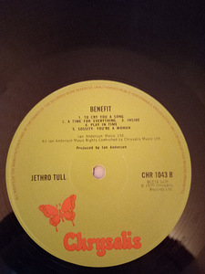 Jethro Tull "Benefit" Великобритания (2 фото из 3)