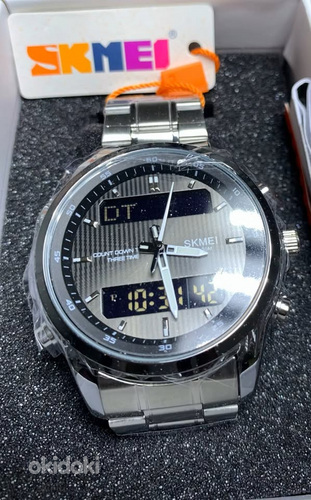 SKMEI 2049 Analog Digital Stainless Steel Men’s Watch