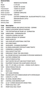 Varuosadeks Mercedes-Benz W203 facelift 2.7CDI 6k Manuaal (10 foto / 10)