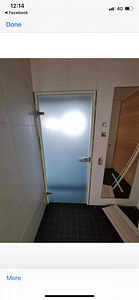 Dušhiruumi / Sauna uks karastatud klaas. (2 foto / 6)
