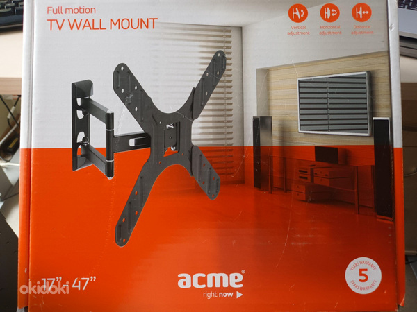 TV Seinakinnitus – Full Motion TV wall mount ACME (foto #1)