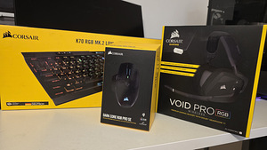 Комплект Corsair: K70 RGB MK.2 + Dark Core Pro SE + Void Pro (1 фото из 1)
