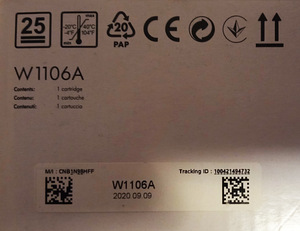Originaal tooner HP 106A (W1106A) MUST (3 foto / 3)