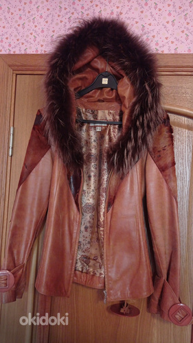 Кожаная куртка , размер 42 ( L) (фото #3)