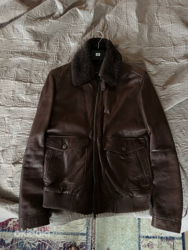Мужская куртка, Hugo Boss, кожаная куртка