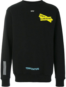 Vintage Off White “Fire Tape” Crewneck (2 foto / 9)