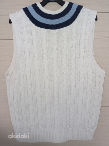 Vintage Polo Ralph Lauren Hand Knit Cable Sweater Vest (foto #4)