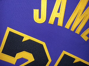 NBA Jordan Lebron James Los Angeles Lakers Authentic Jersey (3 foto / 10)