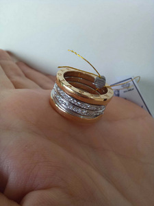Bvlgari zero kuldsõrmus teemantidega! (4 foto / 4)