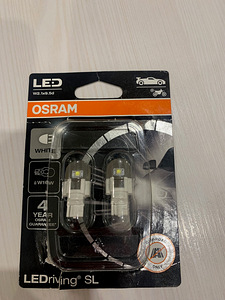 Osram 12V LED W16W 6000K 2W W2.1X9.5D 2tk (2 foto / 3)