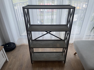 Riiul ALEX 80x31xH123cm, antiikhall (home4you) (1 foto / 4)