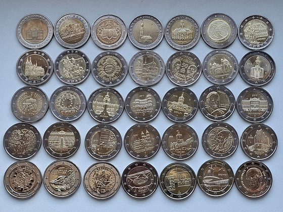 35 x 2 euro Saksamaa UNC