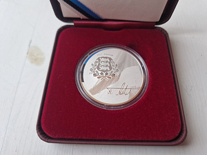 Hõbemünt 15 euro Friedrich Karl Akel - 150. sünniaastapäev (2 foto / 3)