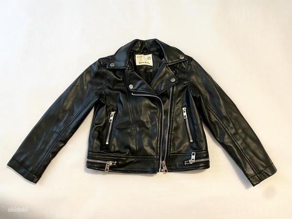 Zara girls кожаная куртка 5-6л (фото #2)