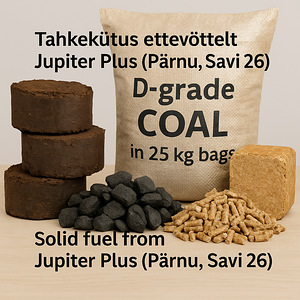 Tahkekütus ettevõttelt ,Turbabriikett,Sort D kivisüsi kottid (1 foto / 7)