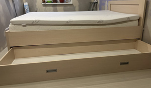 Voodi, madratsi suurus 120x200, võidi ise 208x126 (2 foto / 3)