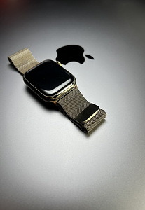 Apple Watch Series 7 GPS+LTE 41mm Gold Stainless Steel BH82% (7 foto / 10)