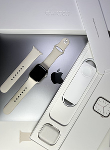 Apple Watch Series 7 GPS 41mm Starlight Aluminum BH95% (4 foto / 8)